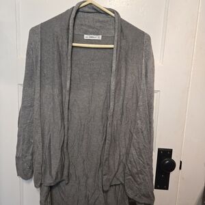 Zara Women's Gray Cardigan Sweater